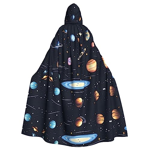HYTTER The Solar Family Prints Halloween-Poncho mit Kapuze für Erwachsene, Party-Dekoration, Party, Karneval, Kostüm, pflegeleicht, langlebig HYTTER The Solar Family Prints Halloween-Poncho mit Kapuze für Erwachsene, Party-Dekoration, Party, Karneval, Kostüm, pflegeleicht, langlebig von HYTTER