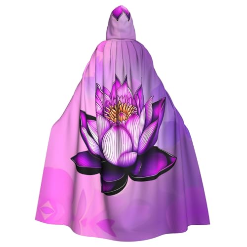 HYTTER Violetter Lotus-Poncho mit Kapuze, für Erwachsene, Party-Dekoration, Party, Karneval, Kostüm, pflegeleicht, langlebig HYTTER Violetter Lotus-Poncho mit Kapuze, für Erwachsene, Party-Dekoration, Party, Karneval, Kostüm, pflegeleicht, langlebig von HYTTER