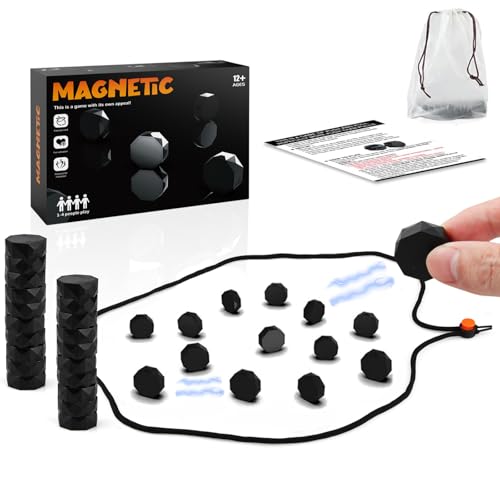 Magnet-Schach Strategiespiel aus Spritzguss (ab 12 Jahren) - Reise-Tischspiel, Magnethaftung, Schach & Dame Puzzle, tragbares Magnetschach für Erwachsene als Partyspiel für Camping & Reisen (A) von HYZMSZA