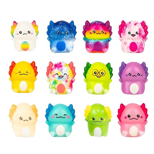 12 Stück Axolotl Squishy, Axolotl Spielzeug, Langsame Rückformung Squishies Für Stressabbau Und Sensorisches Spiel, 5 cm Größe, Perfekt Als Reisebegleiter Oder Geschenk 12 Stück Axolotl Squishy, Axolotl Spielzeug, Langsame Rückformung Squishies Für Stressabbau Und Sensorisches Spiel, 5 cm Größe, Perfekt Als Reisebegleiter Oder Geschenk von HYZSHL