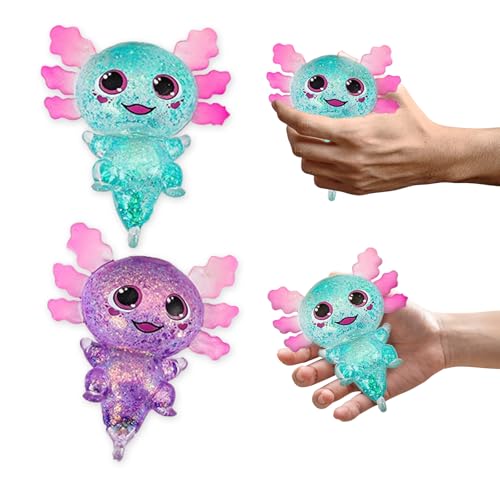 2 Stück Axolotl Squeeze Toy, Pack of 2 Squishy Anti Stress Bälle, Stressball für Kinder und Erwachsene, 10 cm Weiches Spielzeug für Sensory Play und Entspannung 2 Stück Axolotl Squeeze Toy, Pack of 2 Squishy Anti Stress Bälle, Stressball für Kinder und Erwachsene, 10 cm Weiches Spielzeug für Sensory Play und Entspannung von HYZSHL