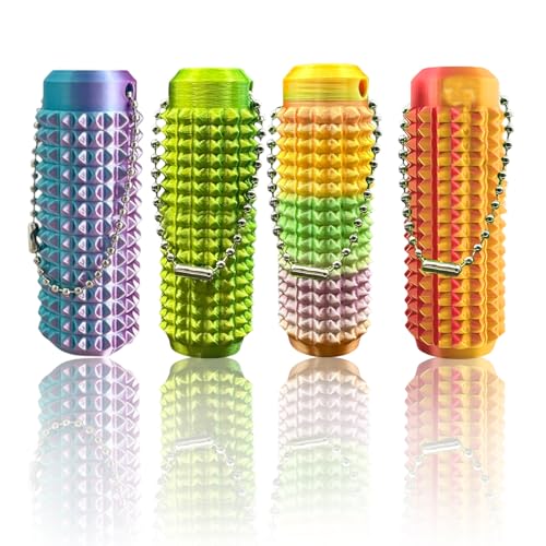4 Stück Spiky Fidget Toys, Skills Borderline Schlüsselanhänger für Stressabbau, Taktile Sensory Toy for Adults für Erwachsene, Skin Picking Fidget Toys für Handmassage 4 Stück Spiky Fidget Toys, Skills Borderline Schlüsselanhänger für Stressabbau, Taktile Sensory Toy for Adults für Erwachsene, Skin Picking Fidget Toys für Handmassage von HYZSHL