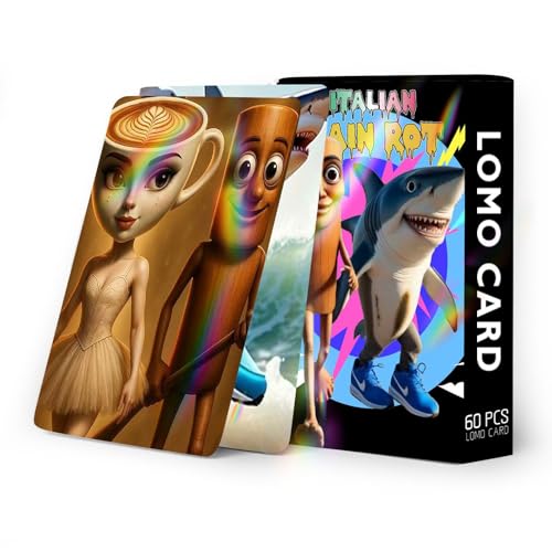 60 Stück Italian Brainrot Karten, Sammelkarten für Kinder und Jugendliche, hochwertige Trading Cards für strategische Spiele und Sammelalben, besondere Anlässe von HYZSHL
