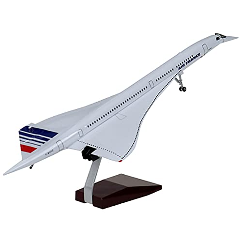 HZDJS 1:125 Concorde Model Air France Concorde Passagierflugmodell 50 cm französische Luftfahrt Concorde Flugzeugmodell Druckguss-Metall Simulation Fertigproduktkollektion Geschenk mit Lichtern HZDJS 1:125 Concorde Model Air France Concorde Passagierflugmodell 50 cm französische Luftfahrt Concorde Flugzeugmodell Druckguss-Metall Simulation Fertigproduktkollektion Geschenk mit Lichtern von HZDJS