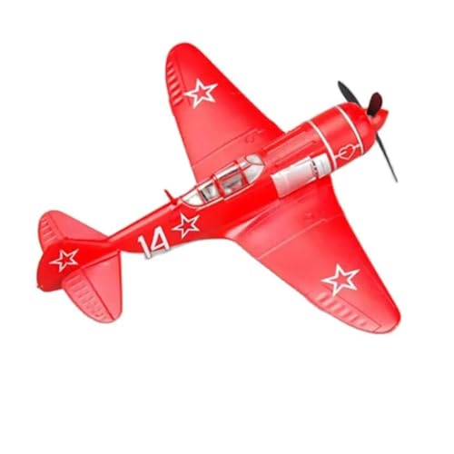 HZZST Flugzeuge Outdoor Toy Maßstab 1/72 36334 La-7 Miniatur-Druckguss-Kunststoff-Rote Flugzeugmodelle Souvenir-Sammlungsspielzeug von HZZST