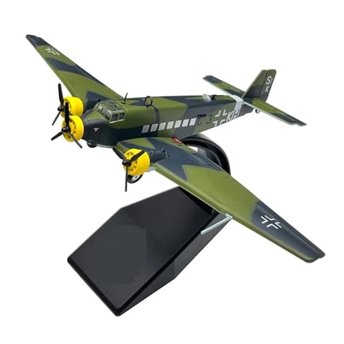 HZZST Flugzeuge Outdoor Toy Maßstab 1:144 Der Deutschen Luftwaffe Junkers Ju52 Transportflugzeug Metall Militärdruckguss Airpalne-Modell von HZZST