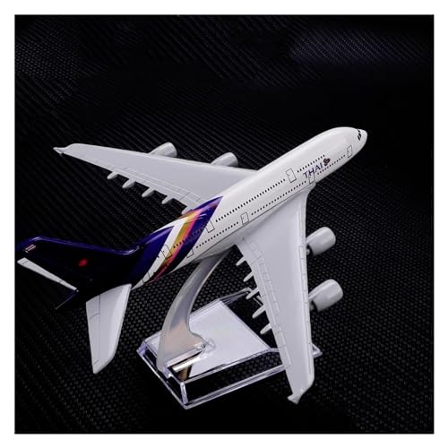 HZZST Flugzeuge Outdoor Toy Metall Flugzeug Passagier Modell 1:400 16 cm Korean Air A380 Modell Luftfahrt Airbus Legierung Material Kinder Junge Spielzeug (Größe : J) von HZZST