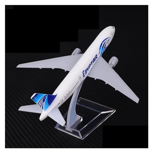 HZZST Flugzeuge Outdoor Toy Modellflugzeug 1:400 Egyptair16 cm Passagier Boeing 777 Flugzeugmodell Kinderspielzeug Luftfahrtgeschenke (Größe : B) von HZZST