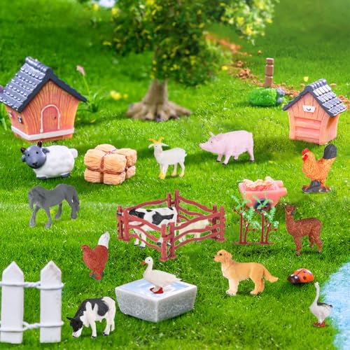 12 Teilige Bauernhof-Tierfiguren, Bauernhof Tiere Spielzeug Set, Baumhaus Zaun Spielzeug für Bauernhof-Mottopartys, Geburtstag, Ostern, Weihnachtsfeier-Dekorationen, Kinderspielfiguren 12 Teilige Bauernhof-Tierfiguren, Bauernhof Tiere Spielzeug Set, Baumhaus Zaun Spielzeug für Bauernhof-Mottopartys, Geburtstag, Ostern, Weihnachtsfeier-Dekorationen, Kinderspielfiguren von HaOrchid