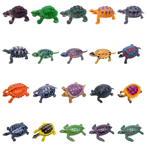 HaOrchid 20 Stücke Realistische Schildkröte, Lebensechte Ozean Tier Kleine, Mini Realistische Schildkröte, Figuren Pädagogisches Spielzeug für Kinder, zum Geschenk, Spielen Oder als Deko HaOrchid 20 Stücke Realistische Schildkröte, Lebensechte Ozean Tier Kleine, Mini Realistische Schildkröte, Figuren Pädagogisches Spielzeug für Kinder, zum Geschenk, Spielen Oder als Deko von HaOrchid