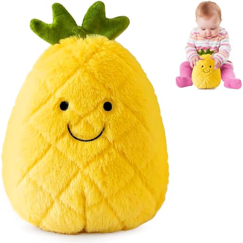 HaOrchid Plüschtier Stofftier Obst, Plüschkissen Spielzeug, Mini Pineapple, Weich gefülltes Kuscheltiere Stofftier, Plüsch Geschenk für Kinder Freundinnen Liebhaber for Birthday Gift, 25 cm Ananas HaOrchid Plüschtier Stofftier Obst, Plüschkissen Spielzeug, Mini Pineapple, Weich gefülltes Kuscheltiere Stofftier, Plüsch Geschenk für Kinder Freundinnen Liebhaber for Birthday Gift, 25 cm Ananas von HaOrchid