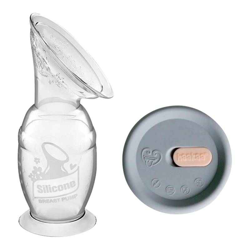 Haakaa Milchpumpe 100ml mit Saugfuß + Silikondeckel von Haakaa