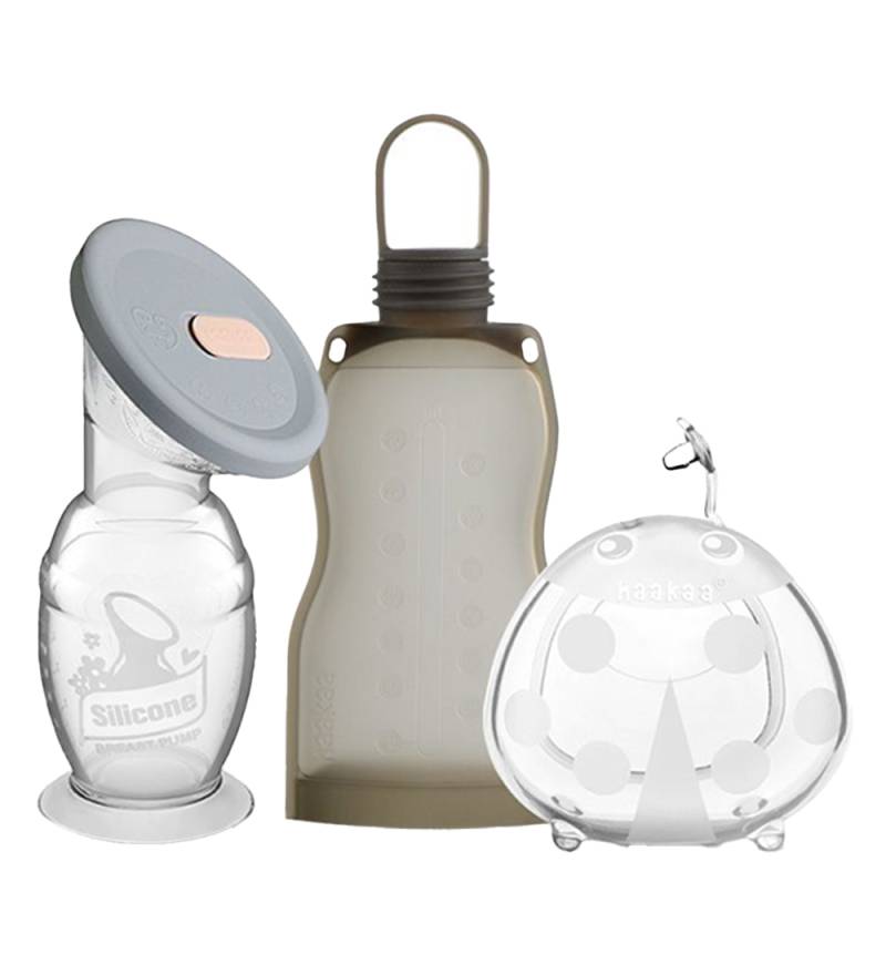 Haakaa Milchpumpe-Set - Unterwegs - Grau - Haakaa - One Size - Milchpumpe Haakaa Milchpumpe-Set - Unterwegs - Grau - Haakaa - One Size - Milchpumpe von Haakaa