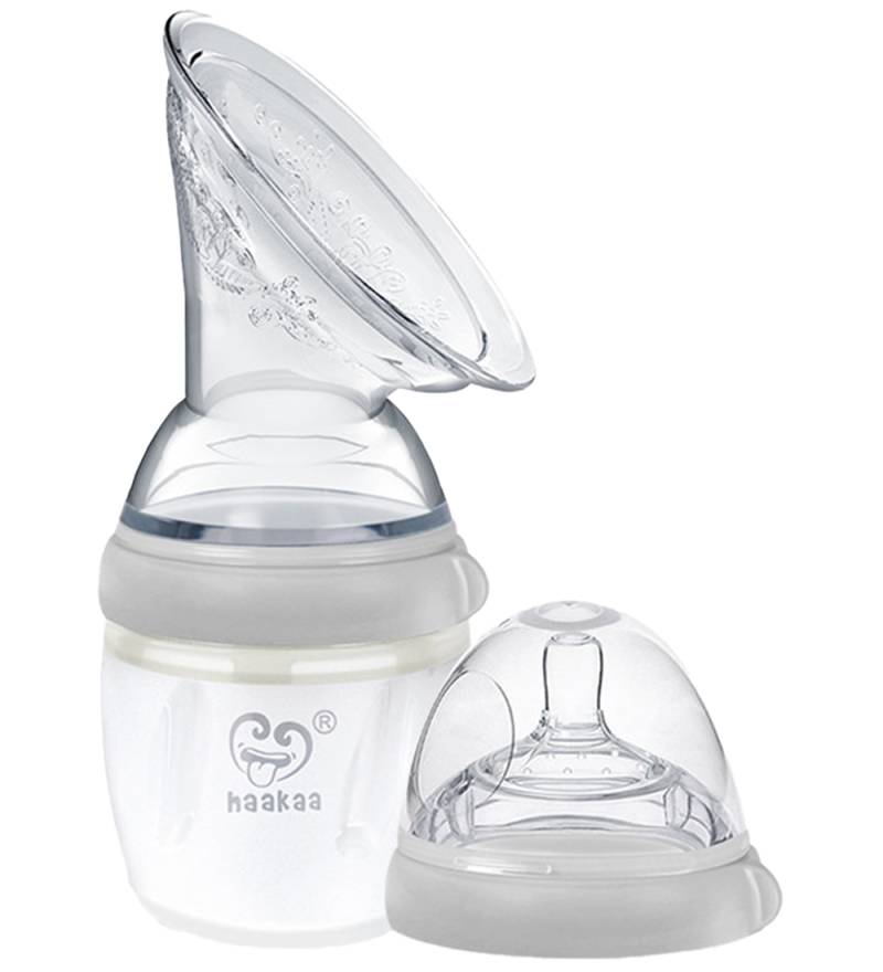 Haakaa Milchpumpe m. Flaschensauger - 160 ml - Grau - Haakaa - One Size - Milchpumpe Haakaa Milchpumpe m. Flaschensauger - 160 ml - Grau - Haakaa - One Size - Milchpumpe von Haakaa