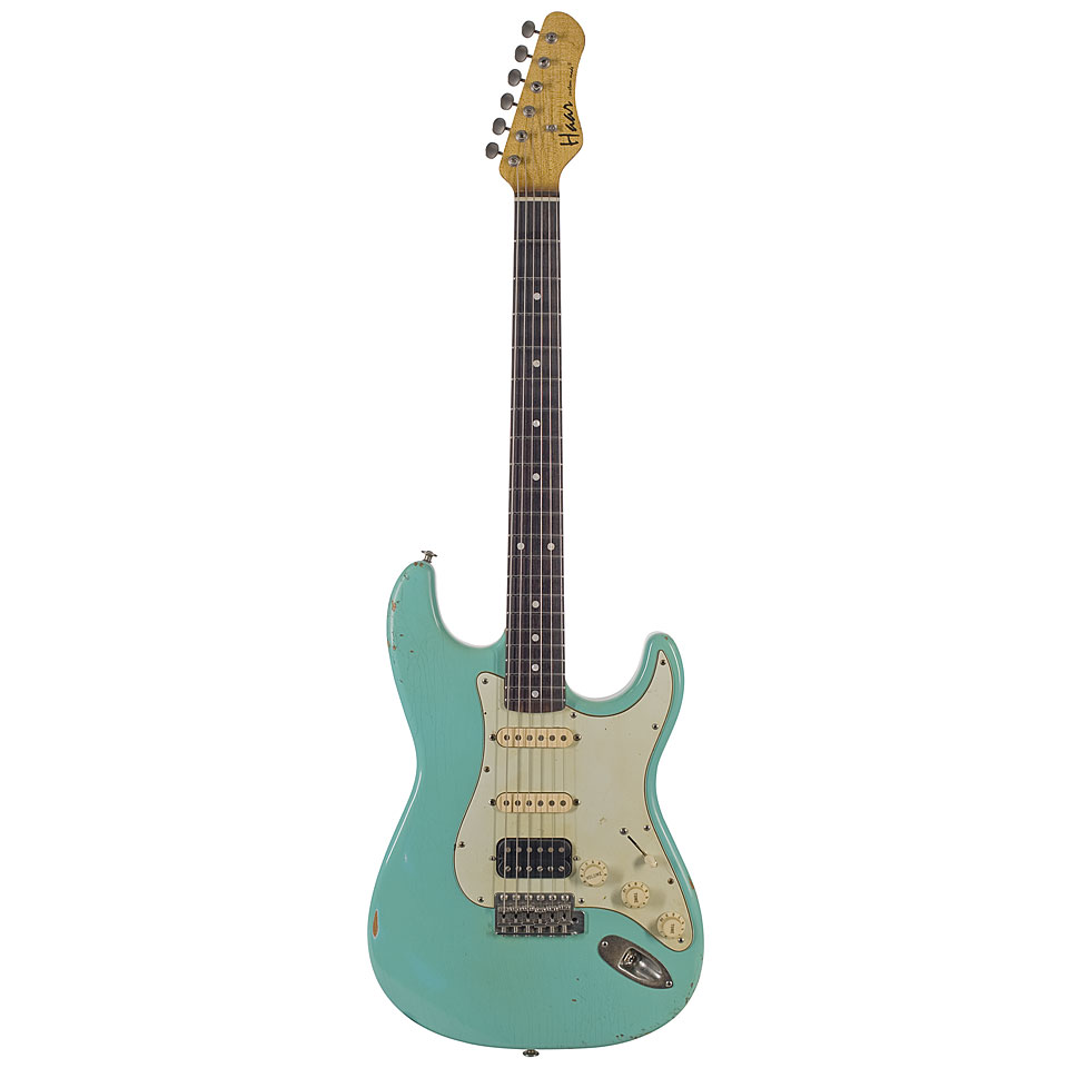 Haar Traditional S, Sea Foam Green, Aged, Amber HSS E-Gitarre Haar Traditional S, Sea Foam Green, Aged, Amber HSS E-Gitarre von Haar