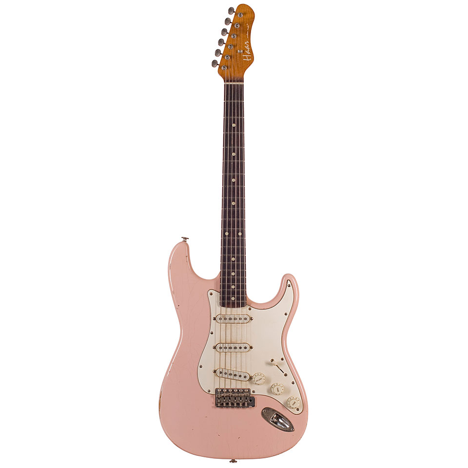 Haar Traditional S Shell Pink E-Gitarre von Haar