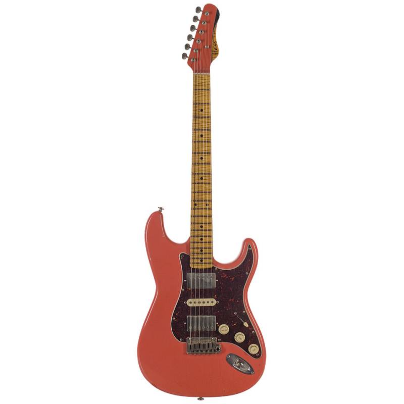 Haar Traditional S aged, Fiesta Red, Kloppmann HSH E-Gitarre von Haar