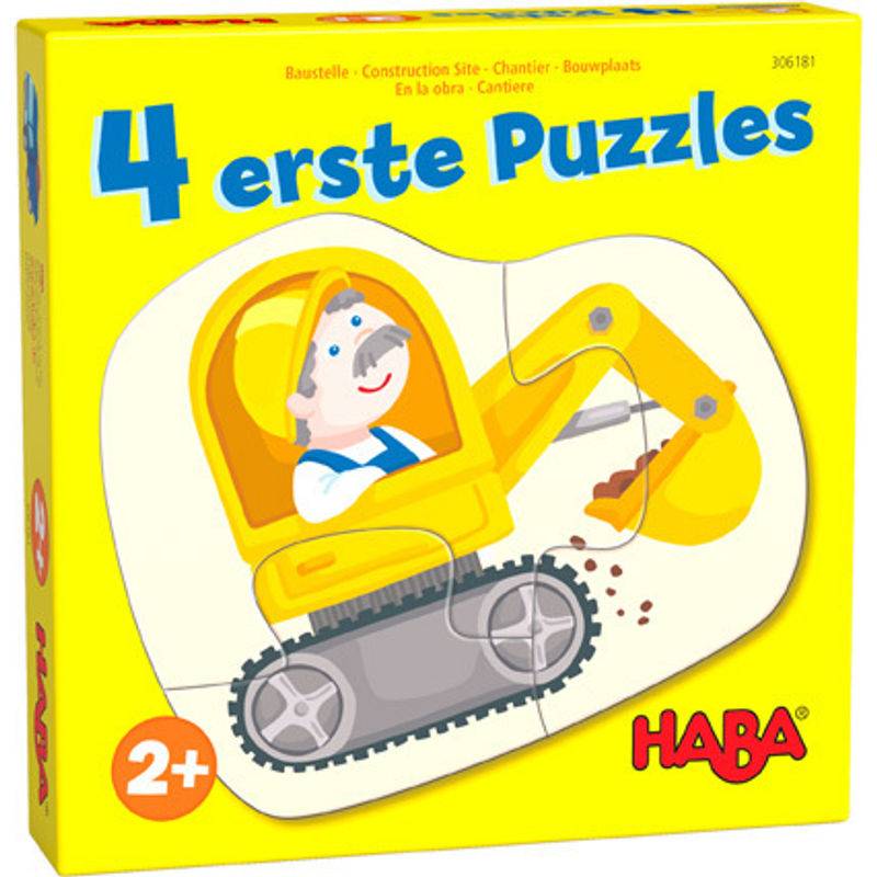4 erste Puzzles, Baustelle (Kinderpuzzle) von Haba Sales GmbH & Co.KG