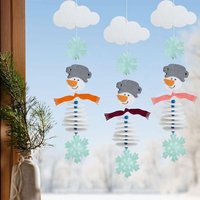 Bastelset - Erstes Fädeln Filzgirlande Schneemann von Haba Sales GmbH & Co.KG