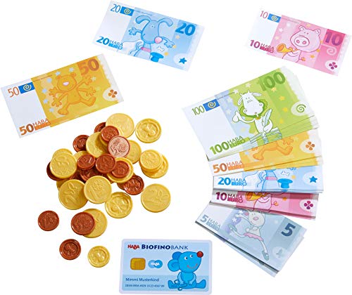 HABA 304131 - HABA-Kaufladen-Spielgeld, Kaufladenzubehör mit Geldscheinen aus robustem Papier, Spielzeug ab 3 Jahren von HABA