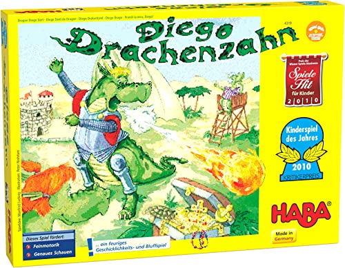 HABA 4319 - Diego Drachenzahn - Kinderspiel des Jahres 2010 von HABA