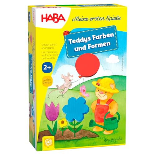 Haba 5878 - Meine ersten Spiele Teddys Farben und Formen, Legespielsammlung für 1-4 Kinder ab 2 Jahren, zum Lernen von Farben und Formen von HABA