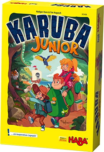 Haba Karuba Junior Legespiel - Haba Spiele ab 4 Jahren - Kinder Brettspiele für 1-4 Spieler - 303406 von HABA