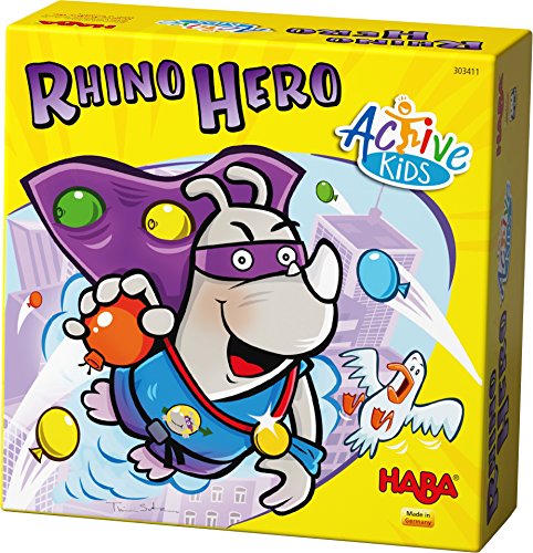HABA 303411 Rhino Hero – Active Kids, Spiel von HABA