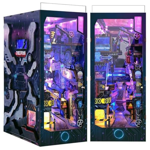 Buchstütze, Holzmodell Book Nook – Cyber City Buchstütze, Holzmodell Book Nook – Cyber City von Habarri