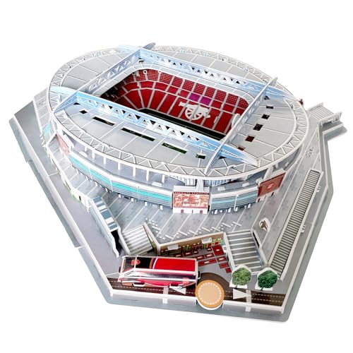 Habarri Emirates Stadion Puzzle 3D - 3D Puzzle-Stadion - 3D Fußballstadion für Kinder und Erwachsene - Modell eines Fußballstadions - Modellbau - 85 Elemente von Habarri