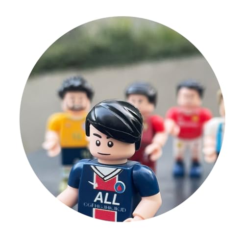 Habarri - Mini Figuren - Fußballmannschaft - 6er Set - Geschenk für Kinder, Fußball Fans - Weltmeisterschaftsmannschaft von Habarri