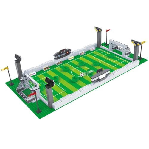 Habarri - Mini Klemmbausteine Set - Mini Fußballstadion Modell mit Figuren - Bausteine mit Sport Motiv - Geschenk für Kinder, Fußballfans - Kompatibel mit bekannten Klemmbausteinen - 381 Elemente Habarri - Mini Klemmbausteine Set - Mini Fußballstadion Modell mit Figuren - Bausteine mit Sport Motiv - Geschenk für Kinder, Fußballfans - Kompatibel mit bekannten Klemmbausteinen - 381 Elemente von Habarri