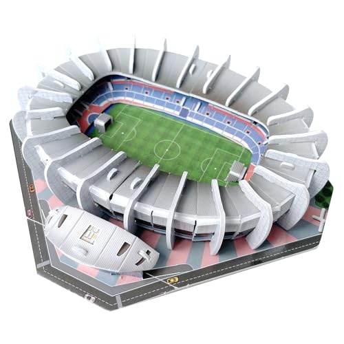 Habarri Mini Parc des Princes Stadium Puzzle 3D - 3D Puzzle-Stadion - Kleines 3D Fußballstadion für Kinder und Erwachsene - Mini Fußballstadion Modell - Modellbau - 44 Elemente von Habarri