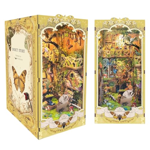Habarri Miniatur Haus DIY Bücherecke Holz 3D Puzzle Set - Schatzsucher Habarri Miniatur Haus DIY Bücherecke Holz 3D Puzzle Set - Schatzsucher von Habarri