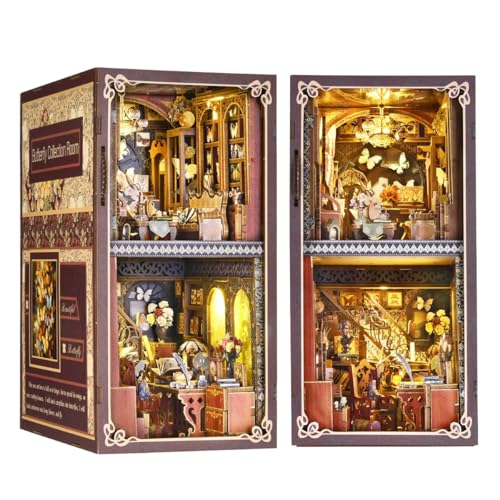 Habarri Miniatur Haus DIY Bücherecke Holz 3D Puzzle Set - Schmetterlingsmuseum Habarri Miniatur Haus DIY Bücherecke Holz 3D Puzzle Set - Schmetterlingsmuseum von Habarri