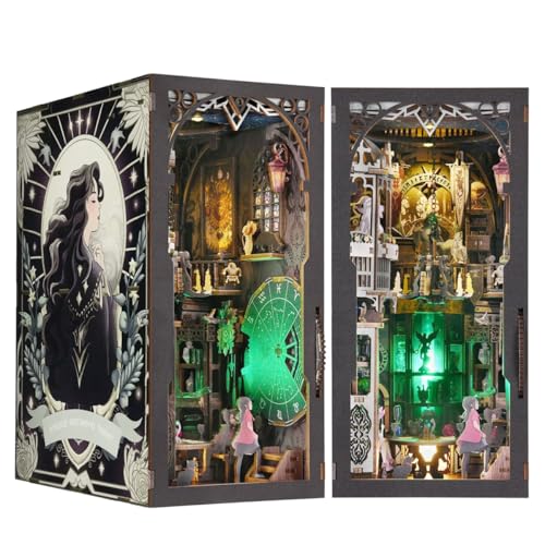 Habarri Miniatur Haus DIY Bücherecke Holz 3D Puzzle Set - Tarot-Karten Habarri Miniatur Haus DIY Bücherecke Holz 3D Puzzle Set - Tarot-Karten von Habarri