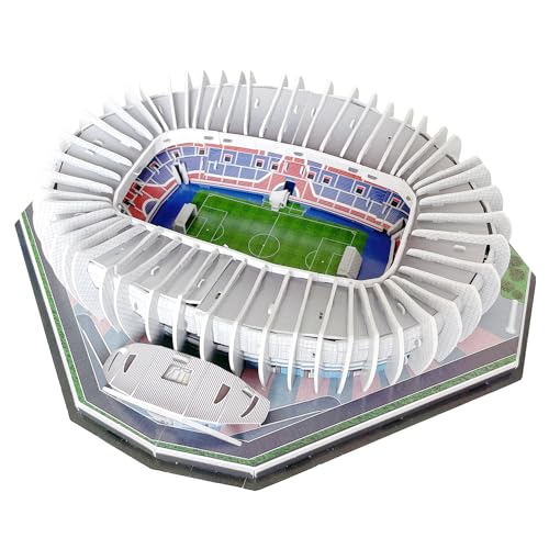 Habarri Parc des Princes Stadion Puzzle 3D - 3D Puzzle-Stadion - 3D Fußballstadion für Kinder und Erwachsene - Modell eines Fußballstadions - Modellbau - 123 Elemente von Habarri