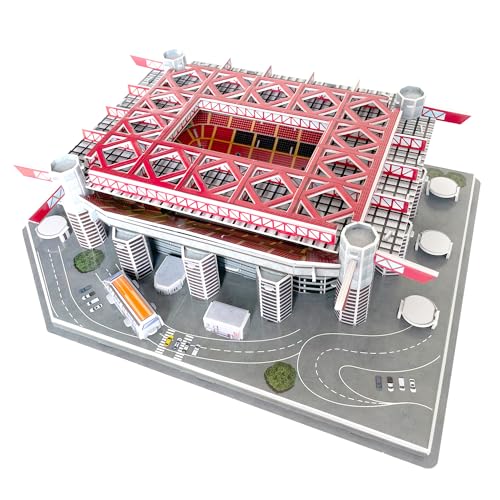 Habarri San Siro Stadion Puzzle 3D - 3D Puzzle-Stadion - 3D Fußballstadion für Kinder und Erwachsene - Modell eines Fußballstadions - Modellbau - 113 Elemente von Habarri