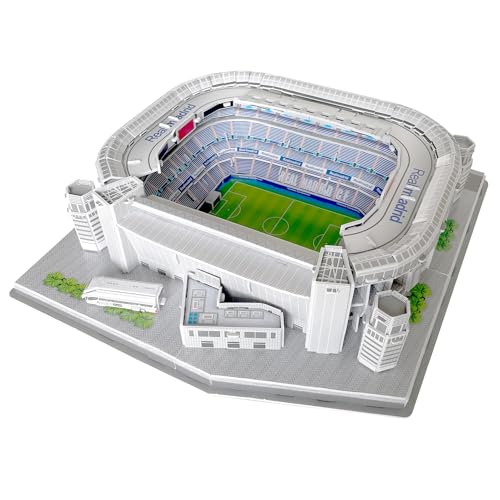 Habarri Santiago Bernabeu Stadion Puzzle 3D - 3D Puzzle-Stadion - 3D Fußballstadion für Kinder und Erwachsene - Modell eines Fußballstadions - Modellbau - 101 Elemente von Habarri