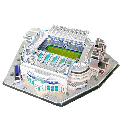 Habarri Stamford Bridge Stadion Puzzle 3D - 3D Puzzle-Stadion - 3D Fußballstadion für Kinder und Erwachsene - Modell eines Fußballstadions - Modellbau - 108 Elemente Habarri Stamford Bridge Stadion Puzzle 3D - 3D Puzzle-Stadion - 3D Fußballstadion für Kinder und Erwachsene - Modell eines Fußballstadions - Modellbau - 108 Elemente von Habarri