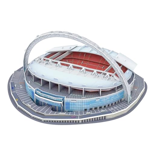 Habarri Wembley Stadion Puzzle 3D - 3D Puzzle-Stadion - 3D Fußballstadion für Kinder und Erwachsene - Modell eines Fußballstadions - Modellbau - 81 Elemente von Habarri