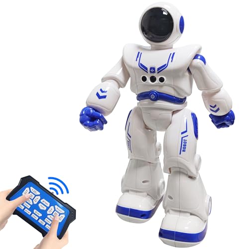 Fernbedienung Roboter Spielzeug für Kinder, Astronaut RC Roboter Spielzeug, Geste Sensing Roboter, Infrarot Controller Roboter, Tanzen singende Roboter, Geeignet für Jungen und Mädchen (Blau) von Habeny