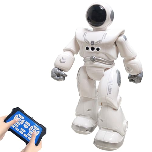 Fernbedienung Roboter Spielzeug für Kinder, Astronaut RC Roboter Spielzeug, Geste Sensing Roboter, Infrarot Controller Roboter, Tanzen singende Roboter, Geeignet für Jungen und Mädchen (Silbrig) von Habeny