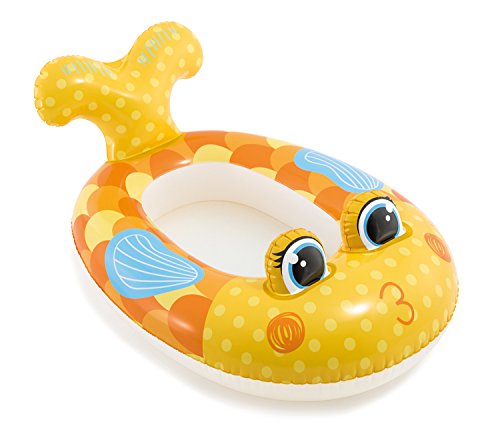 Haberkorn Intex Boot für Kinder Schlauchboot oder Planschbecken in 3 Designs (Gelb / Fisch Lady) von Intex