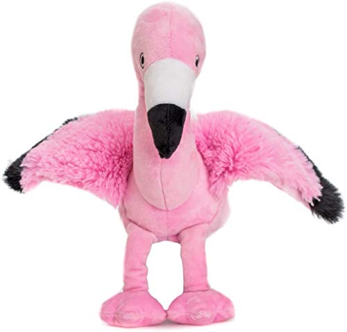 Habibi Premium Wärmekissen/Stofftier f. Kinder u. Erwachsene - 1845 Flamingo, herausnehmbare Hirsefüllung - Wärmekuscheltier zum Erwärmen in der Mikrowelle/Backofen, ideal auch für Babys von Habibi