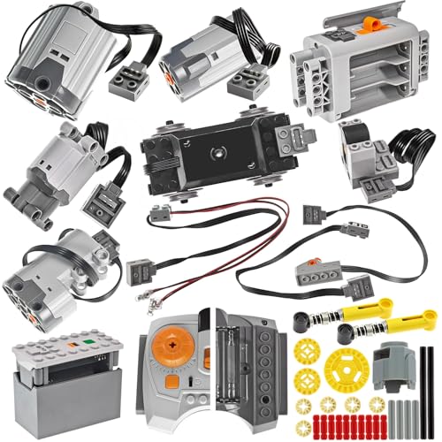 Habow 45Pcs Power-Function Technic-Parts Kit M/L/XL/Servo/Train-Motor IR-Geschwindigkeitsfernbedienung Batteriekasten IR-Empfänger Verlängerungskabel Lichtschalter Kompatibel mit Mainstream-Marke. Habow 45Pcs Power-Function Technic-Parts Kit M/L/XL/Servo/Train-Motor IR-Geschwindigkeitsfernbedienung Batteriekasten IR-Empfänger Verlängerungskabel Lichtschalter Kompatibel mit Mainstream-Marke. von Habow