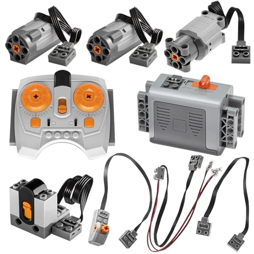 Habow 9 in 1 Power-Functions Motor-Set Kompatibel mit Markenbausteinen-Motor STEM Bausteinspielzeug für MOC Technic-Teile. von Habow