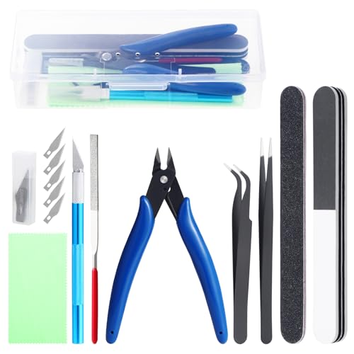 Habwea 9 STÜCKE Modellbau Werkzeug Set,Gundam Modeler Modellbausatz Modellierer Basic Tools für Auto Flugzeuge Gundam Model Kit Gunpla Tool Hobby Werkzeug Set Habwea 9 STÜCKE Modellbau Werkzeug Set,Gundam Modeler Modellbausatz Modellierer Basic Tools für Auto Flugzeuge Gundam Model Kit Gunpla Tool Hobby Werkzeug Set von Habwea