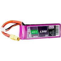 Hacker Modellbau-Akkupack (LiPo) 7.4V 1300 mAh Zellen-Zahl: 2 25 C Softcase XT60 von Hacker