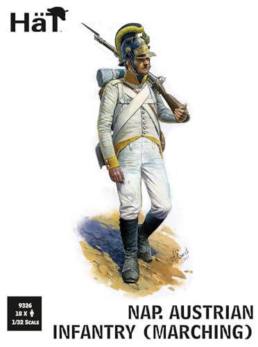 Hät - 1/32 Napoleonische österreichische Infanterie, marschierend - Plastik-Modellbau - Maßstab: 1:32 von Hät